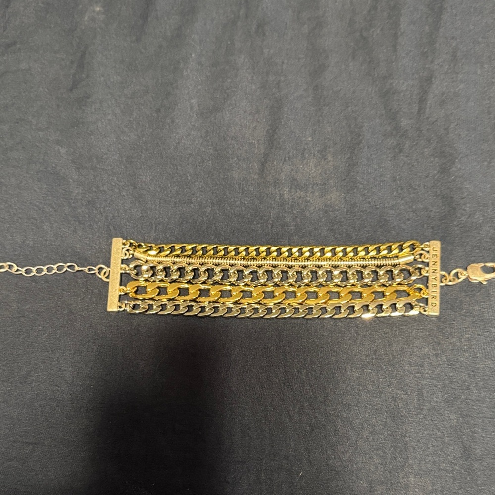 Jenny Bird Gold and Silver Layered Bracelet